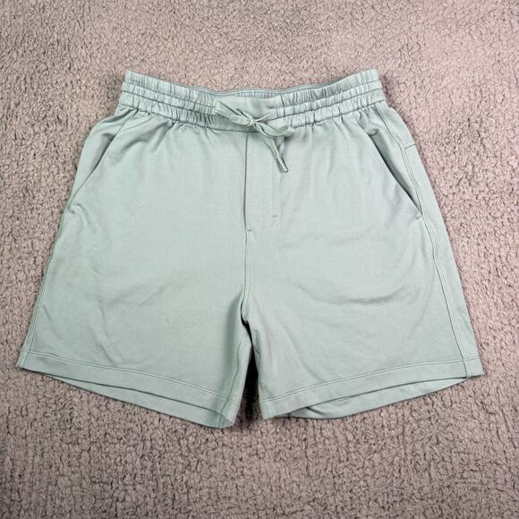 Lululemon Soft Jersey Shorts Mens Small Green 5” Lounge Gym Yoga Stretch M7BK9S - Picture 1 of 9